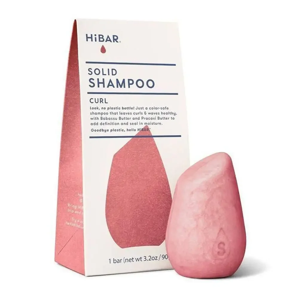HiBAR Curl Solid Shampoo Bar, 3.2 Oz